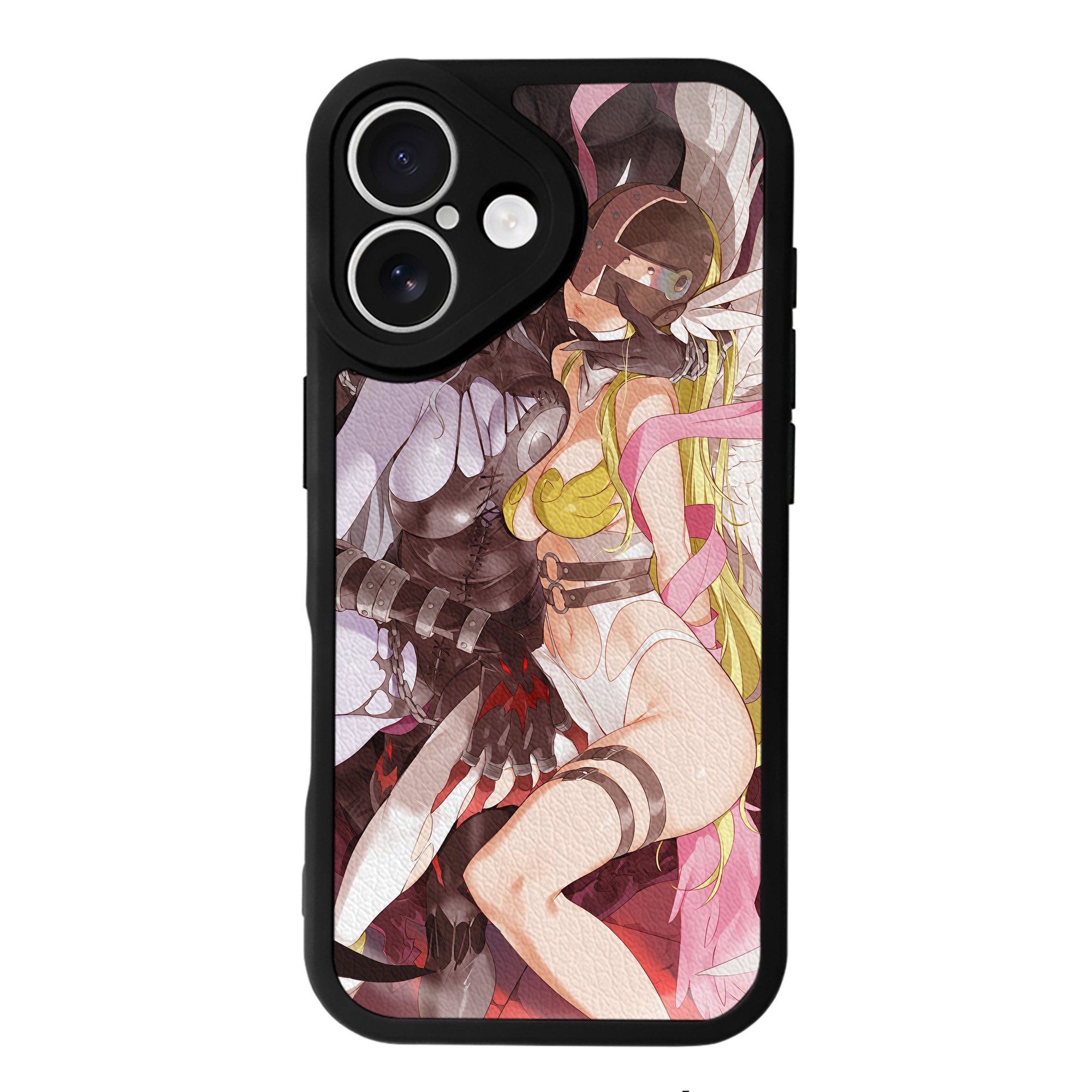 （画像用） Digimon デジタルモンスター/デジモン 【iPhone 16シリーズ対応】シリコンスマホケース（レザー調） 材質：シリコン